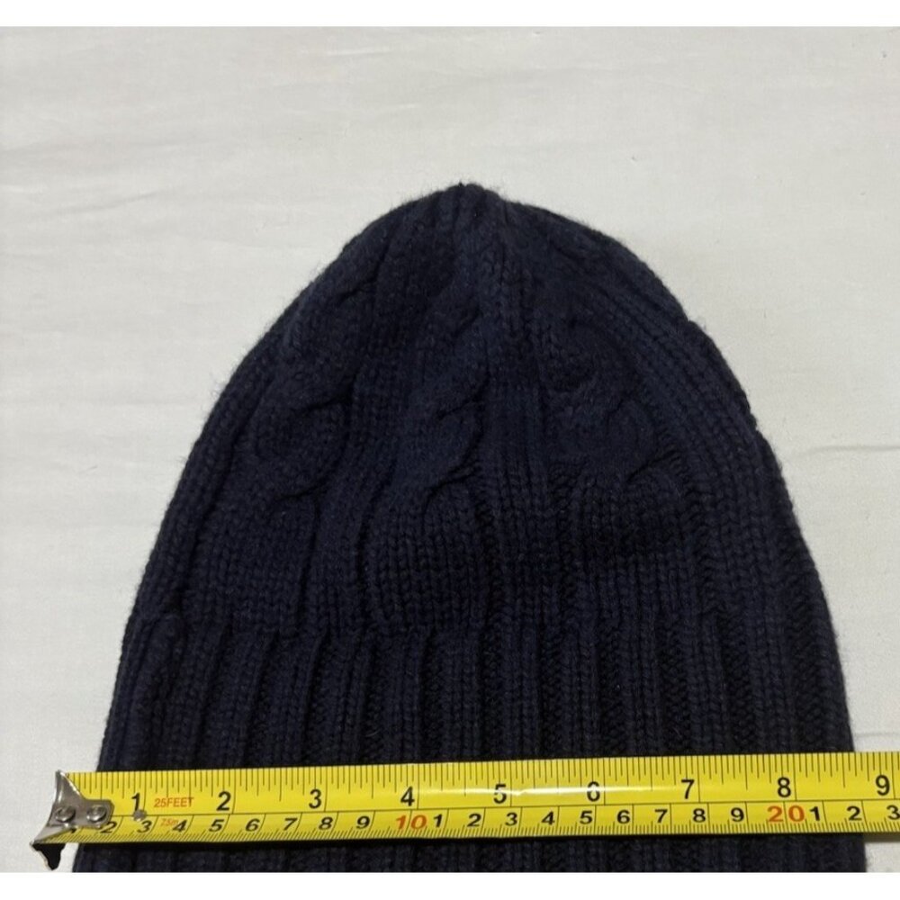 Uniqlo Winter Hat Boy/Girl Blue Ribbed Stretch Heat-Tech Knit Beanie, One size - Picture 10 of 12